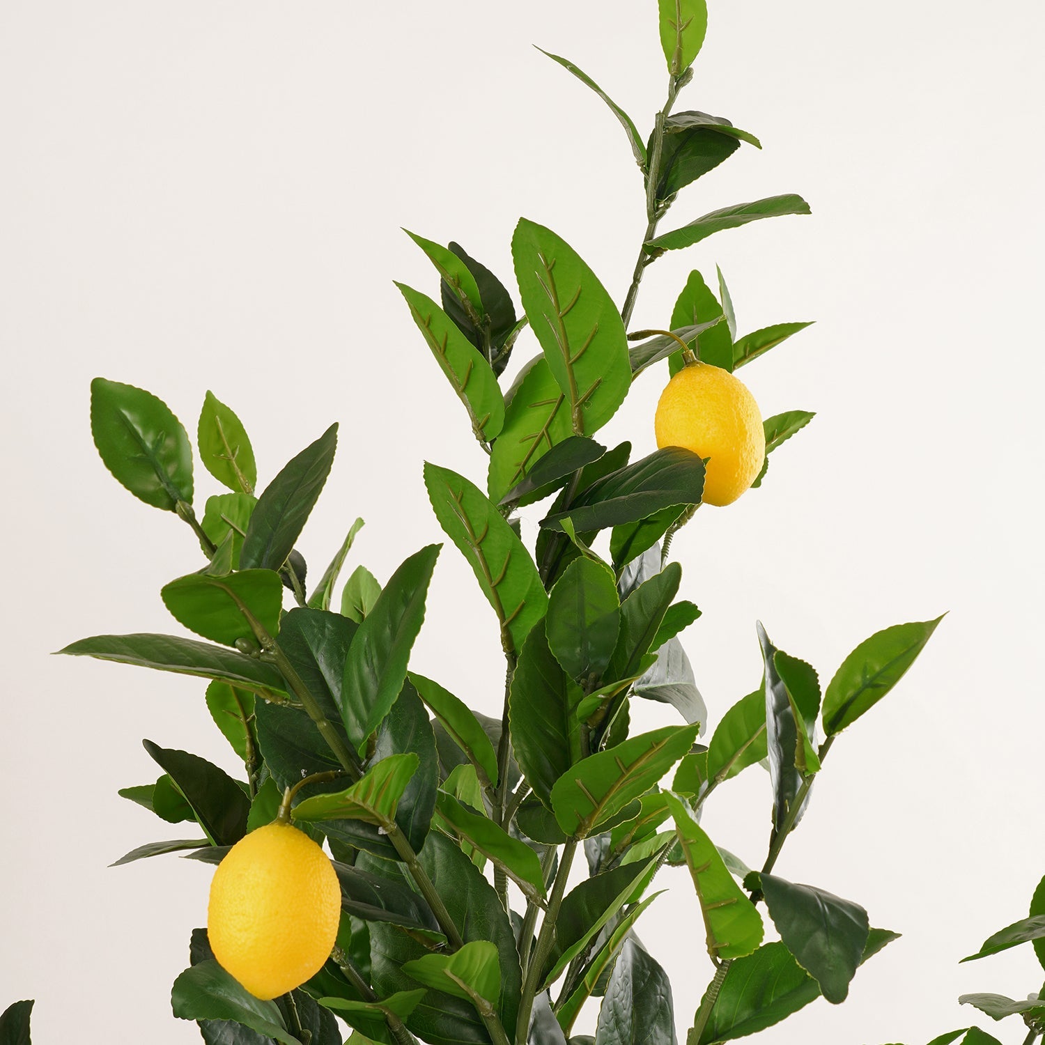 Green Yellow Faux Potted Plant - Large