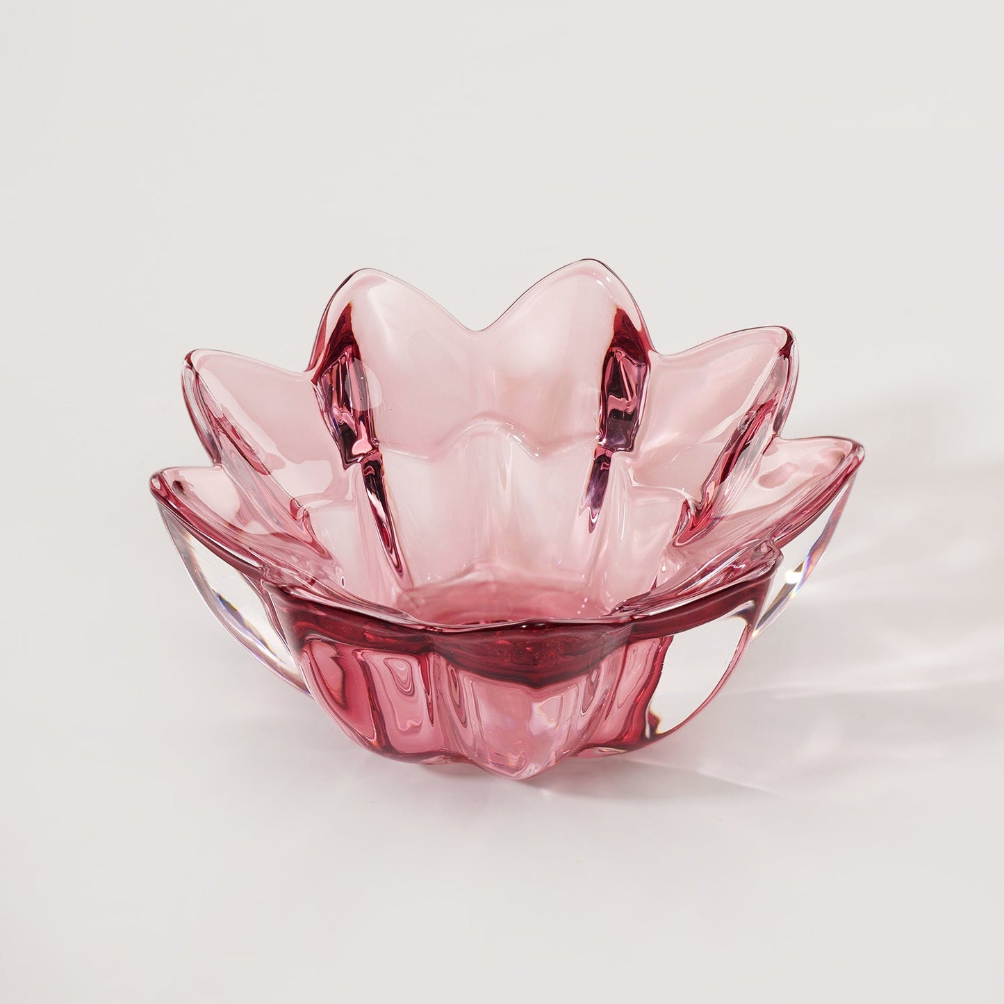 Set of 2 Old Rose Floral Shaped Tealight Holder