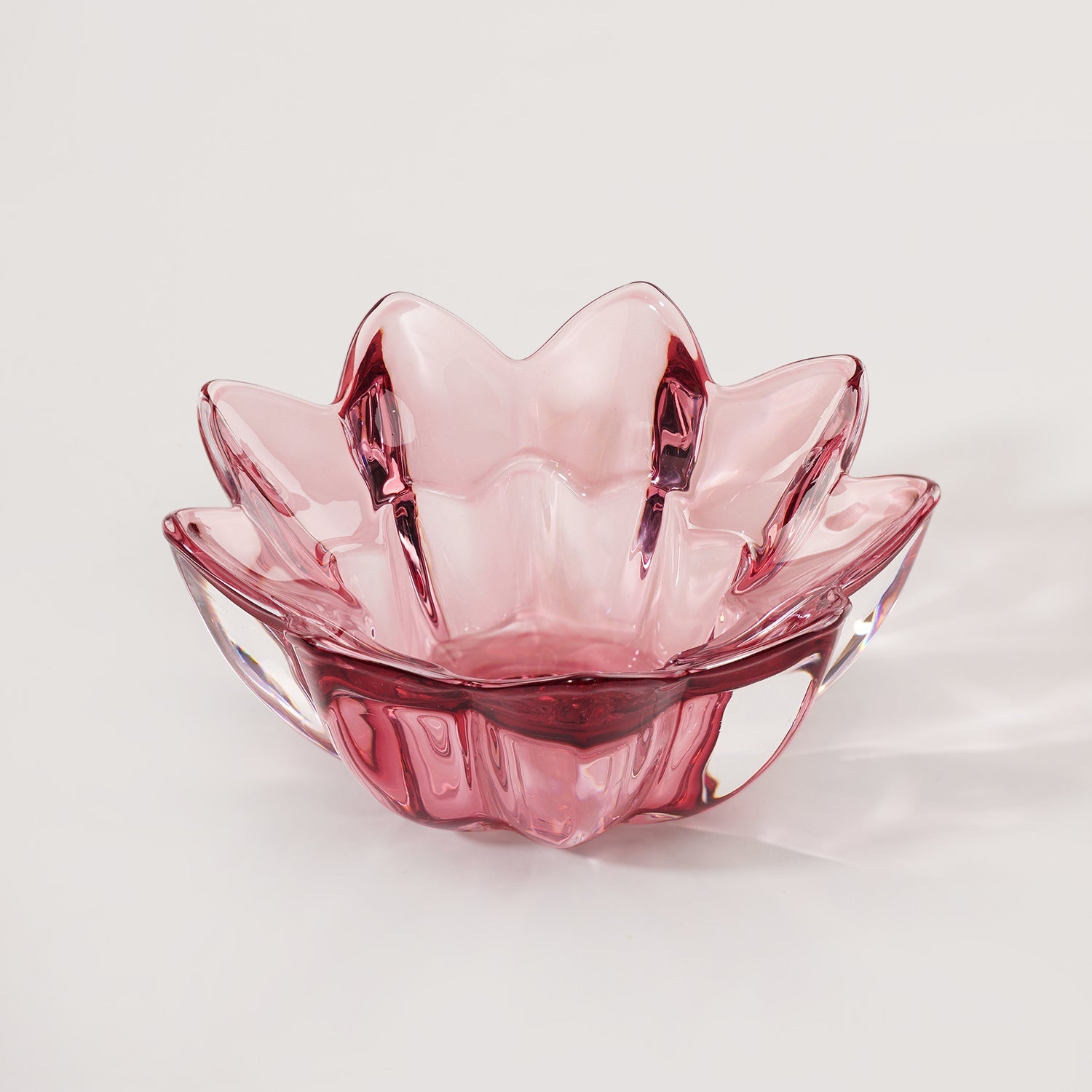 Set of 2 Old Rose Floral Shaped Tealight Holder
