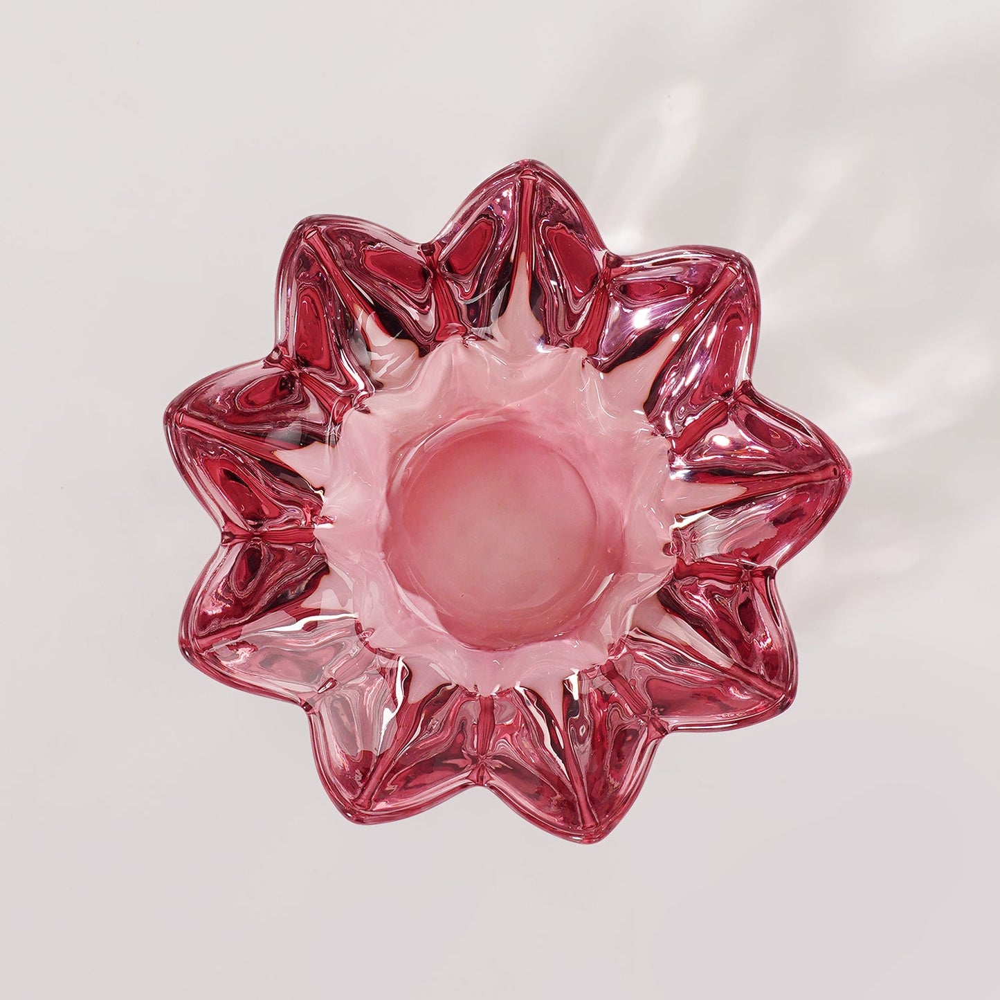 Set of 2 Old Rose Floral Shaped Tealight Holder