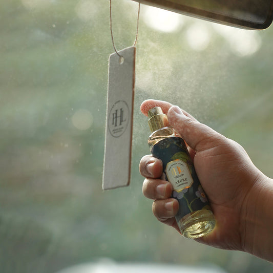 Azure Car Freshener Spray with Perfume Card