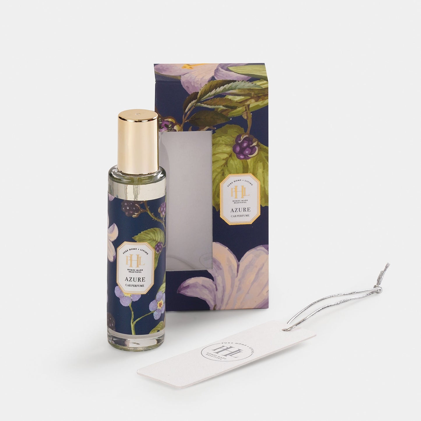 Azure Car Freshener Spray with Perfume Card