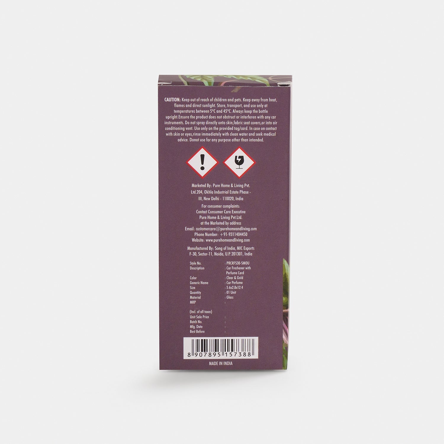 Oud Car Freshener Spray with Perfume Card