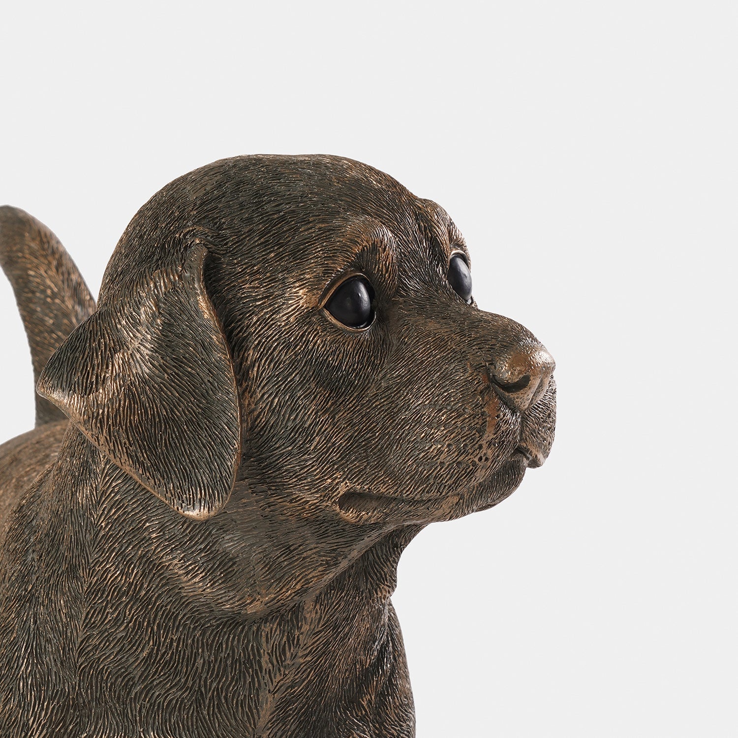 Bronze Polyresin Walking Dog