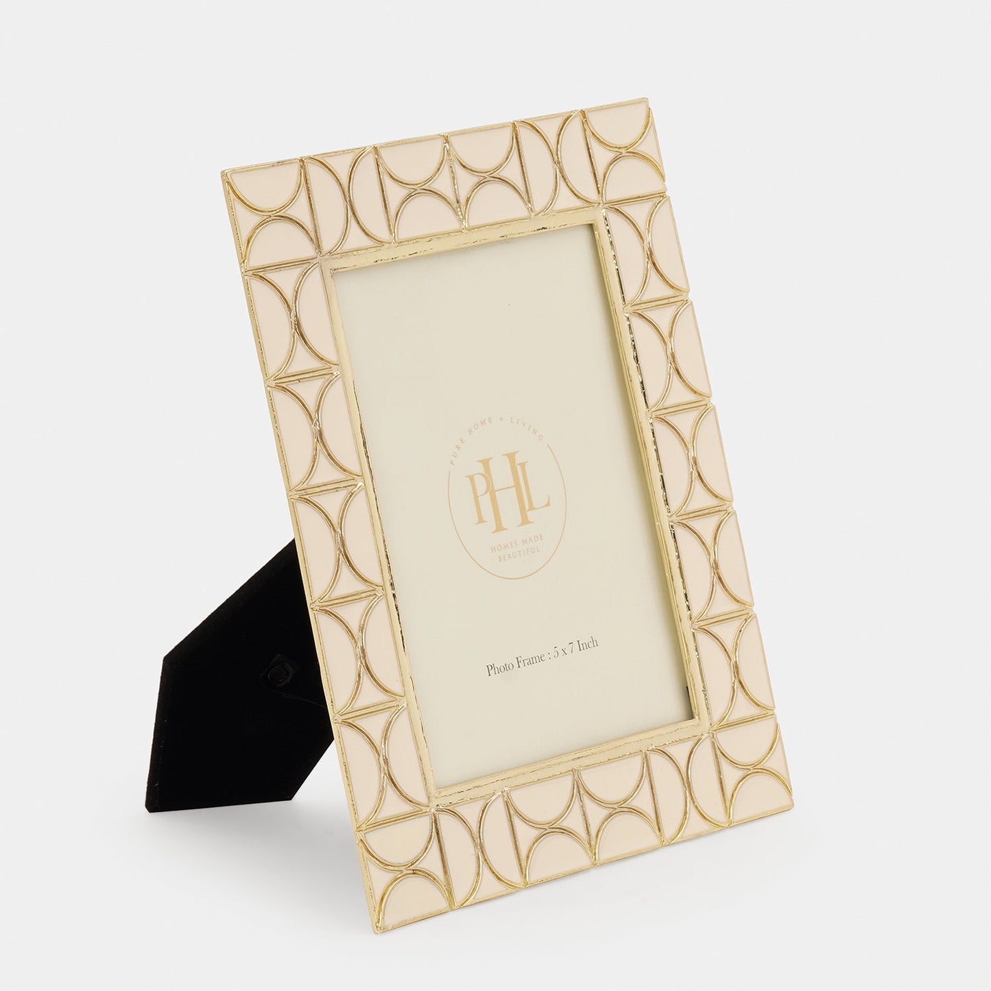 Beige Gold Plated Metal Photoframe - Large