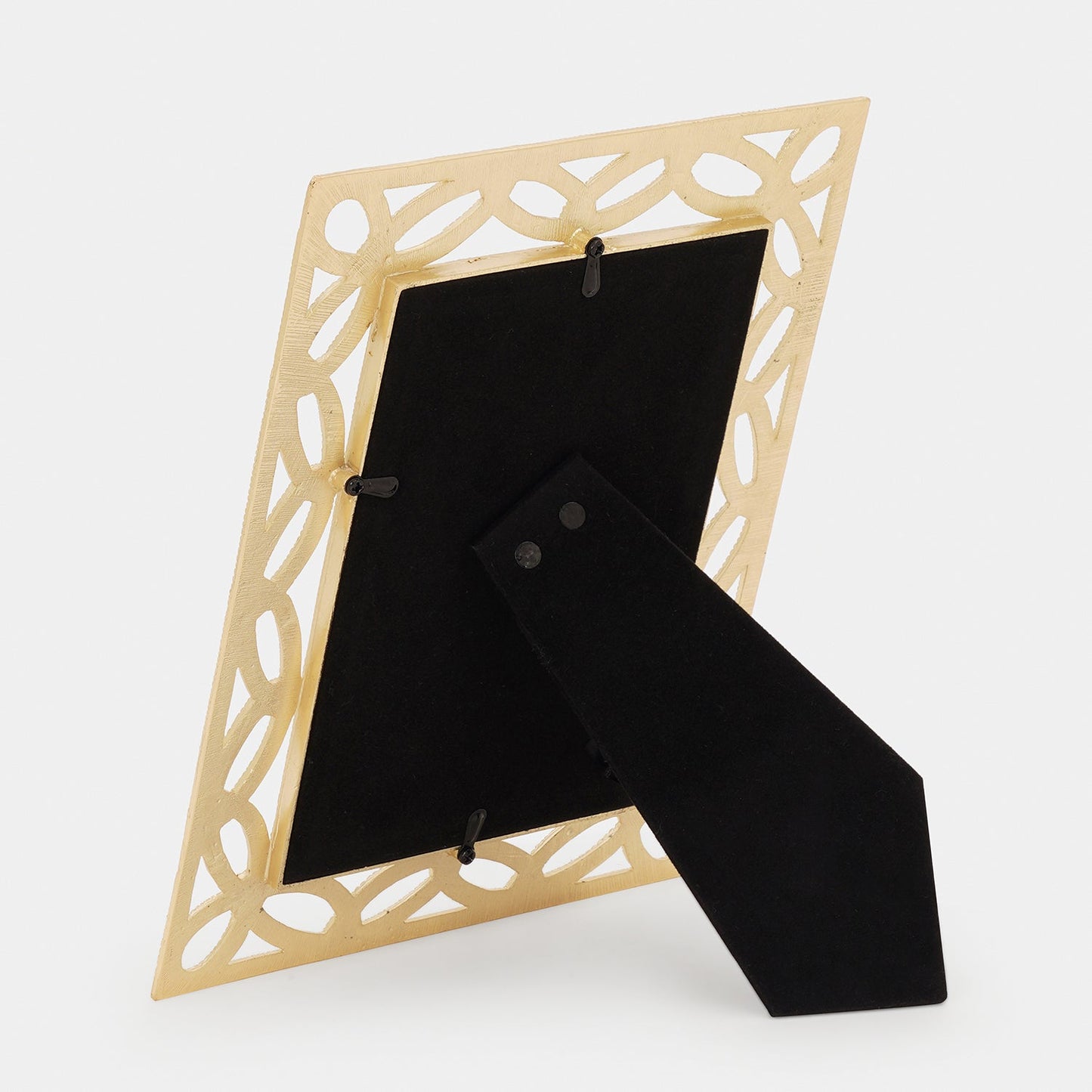 Beige Gold Plated Entangled Metal Photoframe - Large