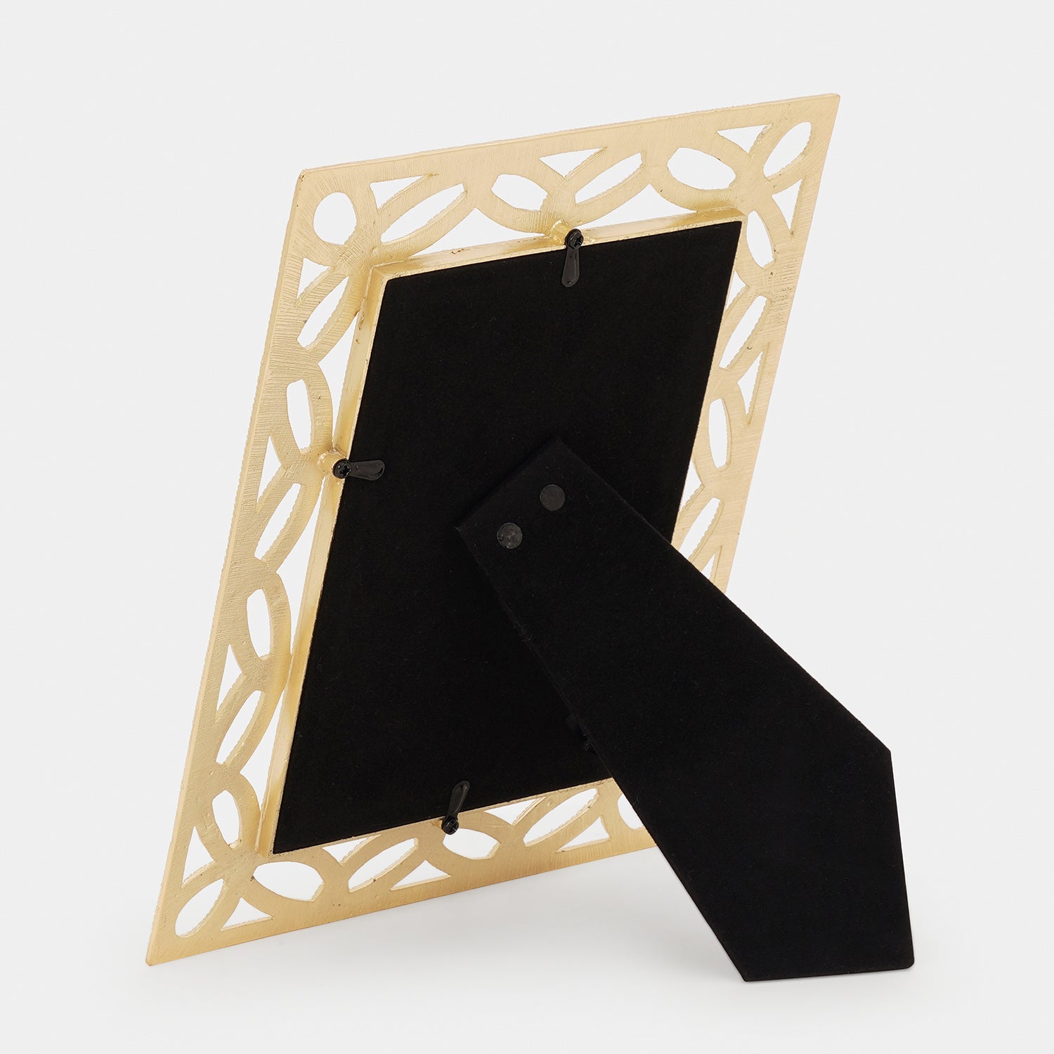 Beige Gold Plated Entangled Metal Photoframe - Large
