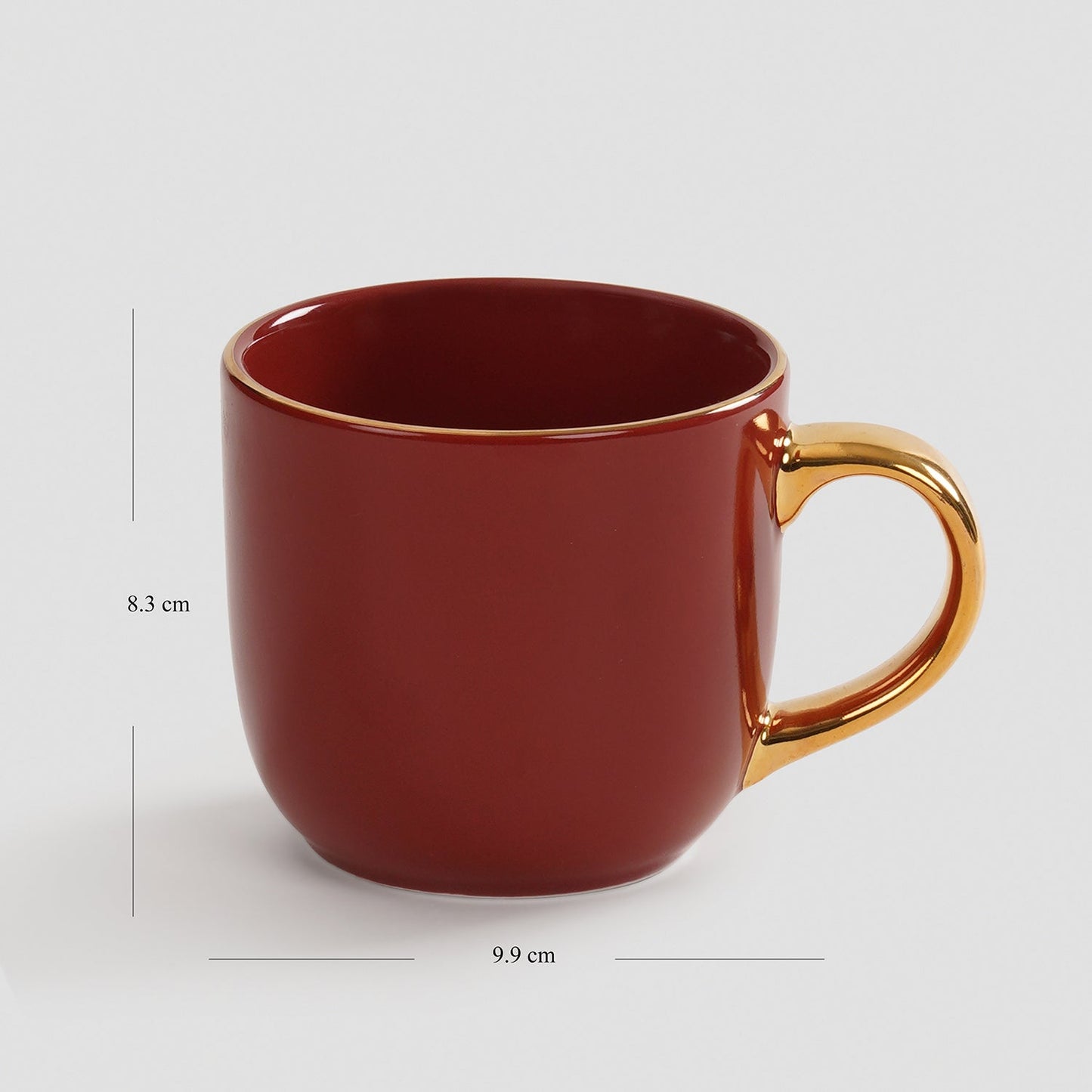 Red Porcelain Senorita Coffee Mug