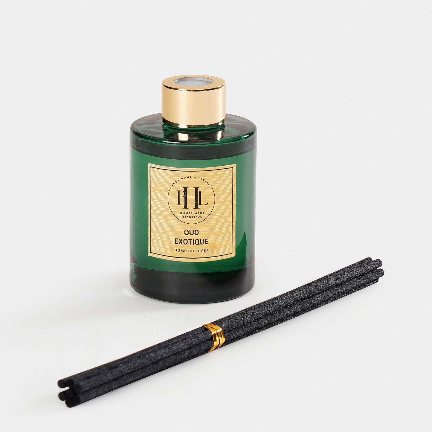 Oud Exotique Glass Reed Diffuser - Green