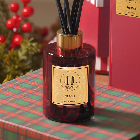 Neroli Glass Reed Diffuser - Red