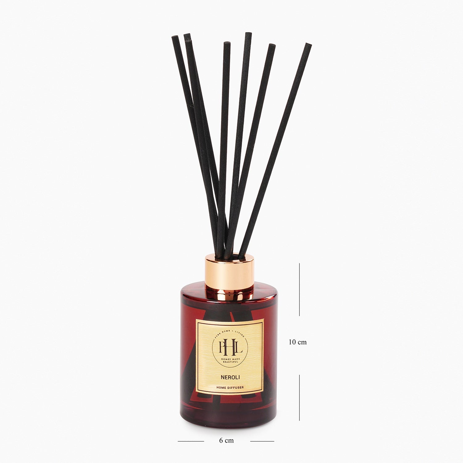 Neroli Glass Reed Diffuser - Red