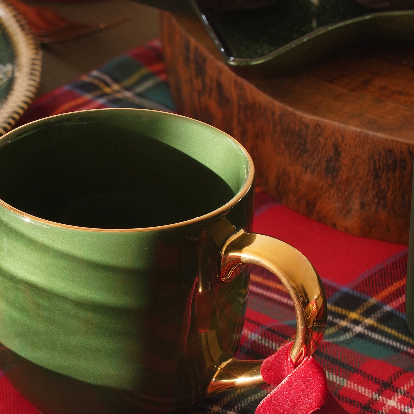 Green Porcelain Senorita Coffee Mug