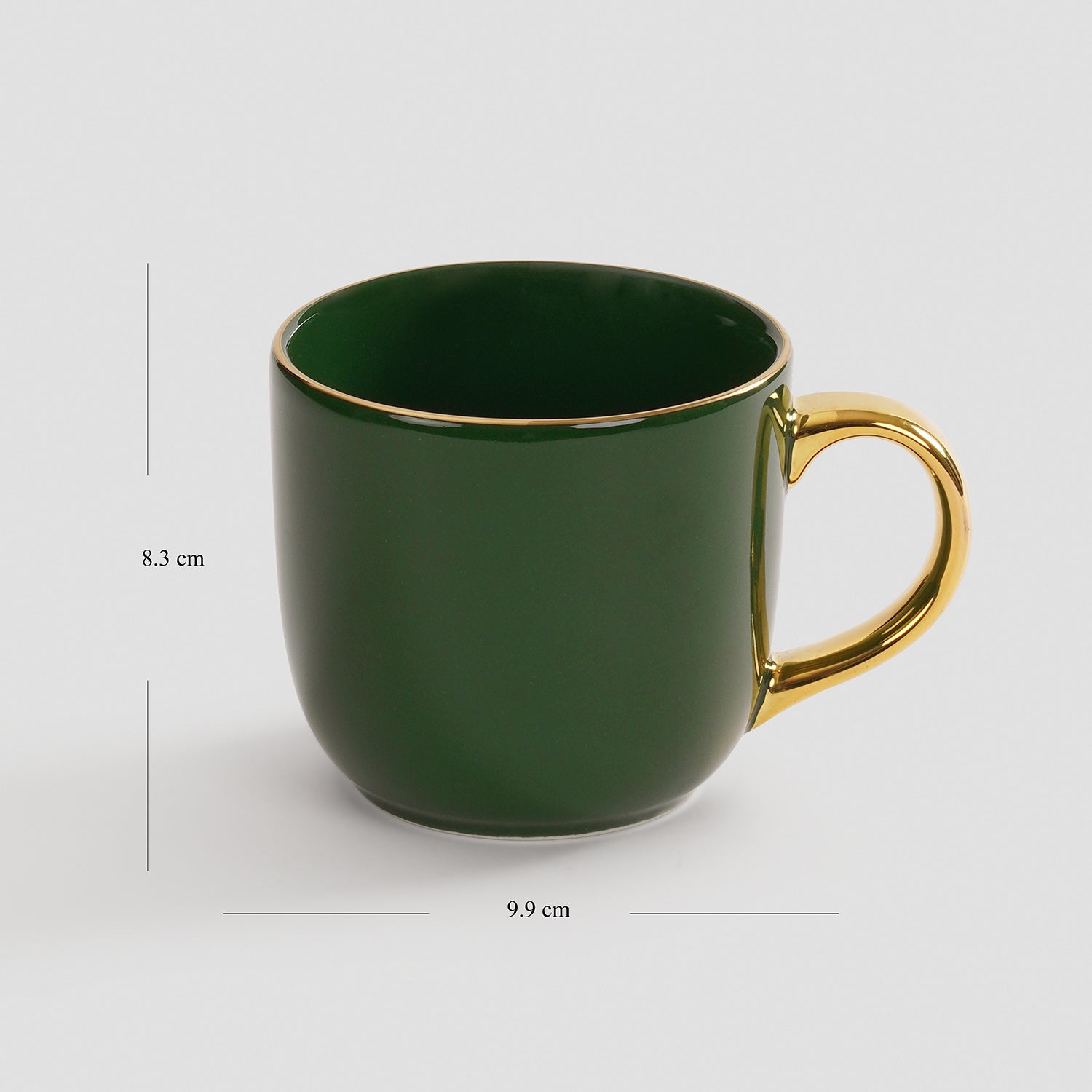 Green Porcelain Senorita Coffee Mug