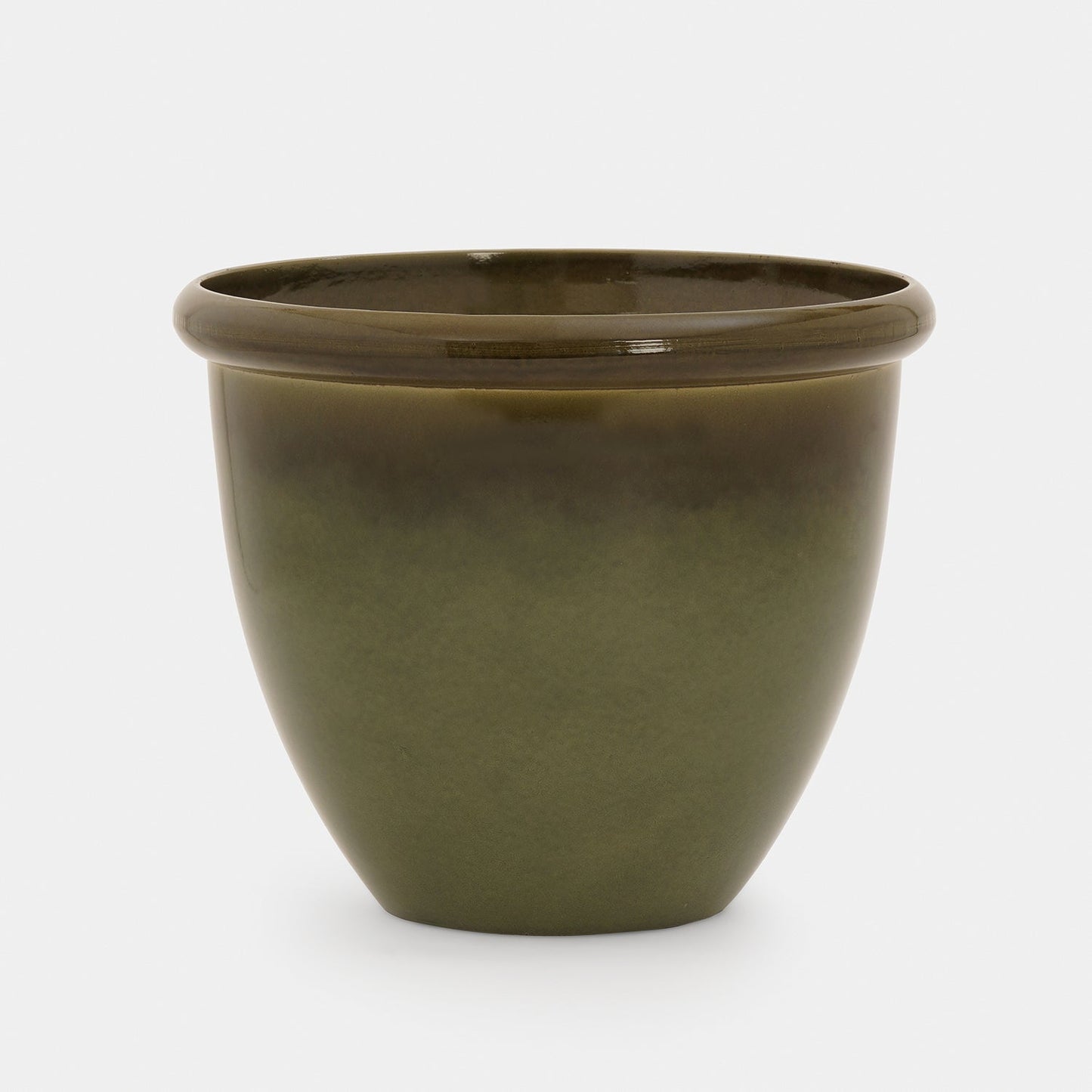 Olive Recycled Plastic Pot - Medium