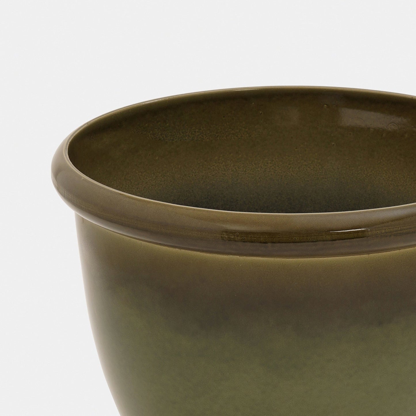 Olive Recycled Plastic Pot - Medium
