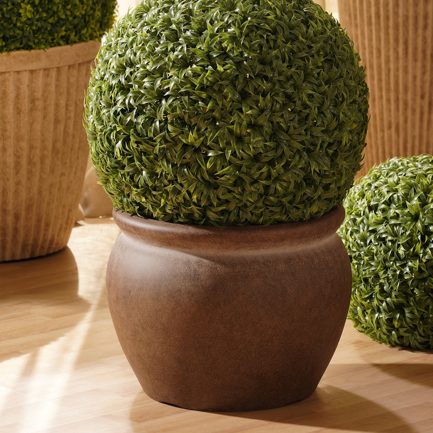 Brown Recycled Plastic Pot
