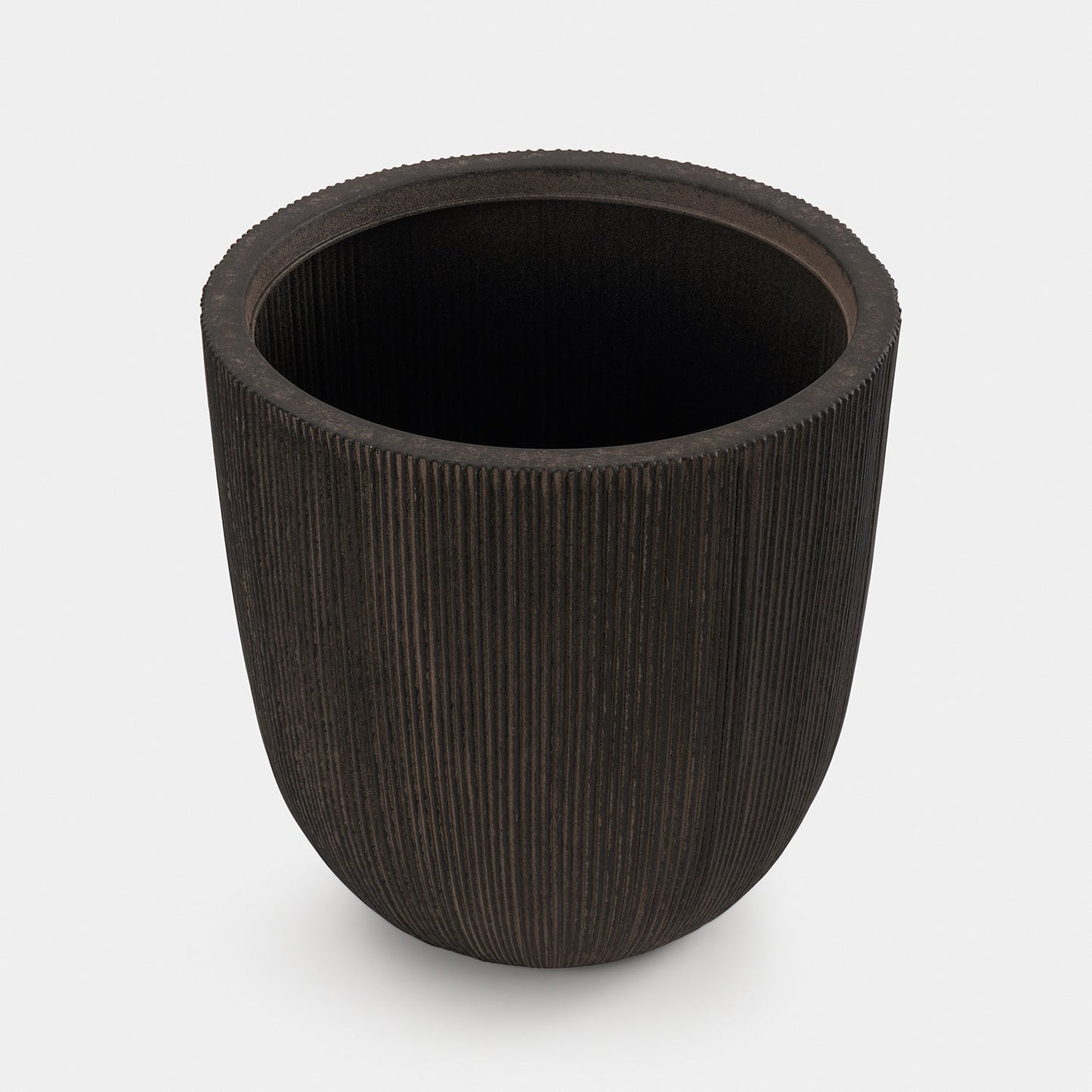 Black Recycled Plastic Pot - Medium