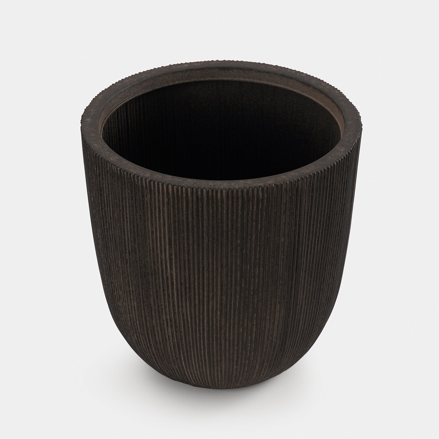 Black Recycled Plastic Pot - Medium