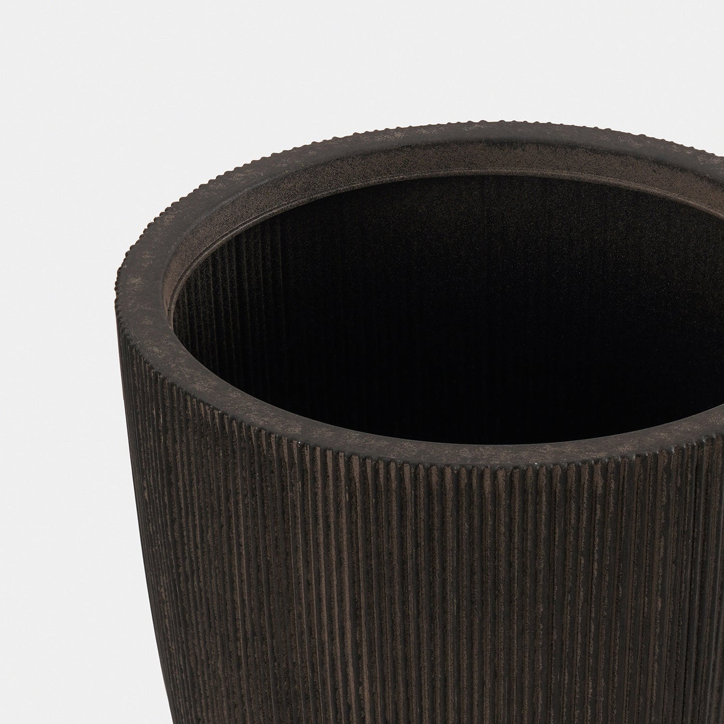 Black Recycled Plastic Pot - Medium