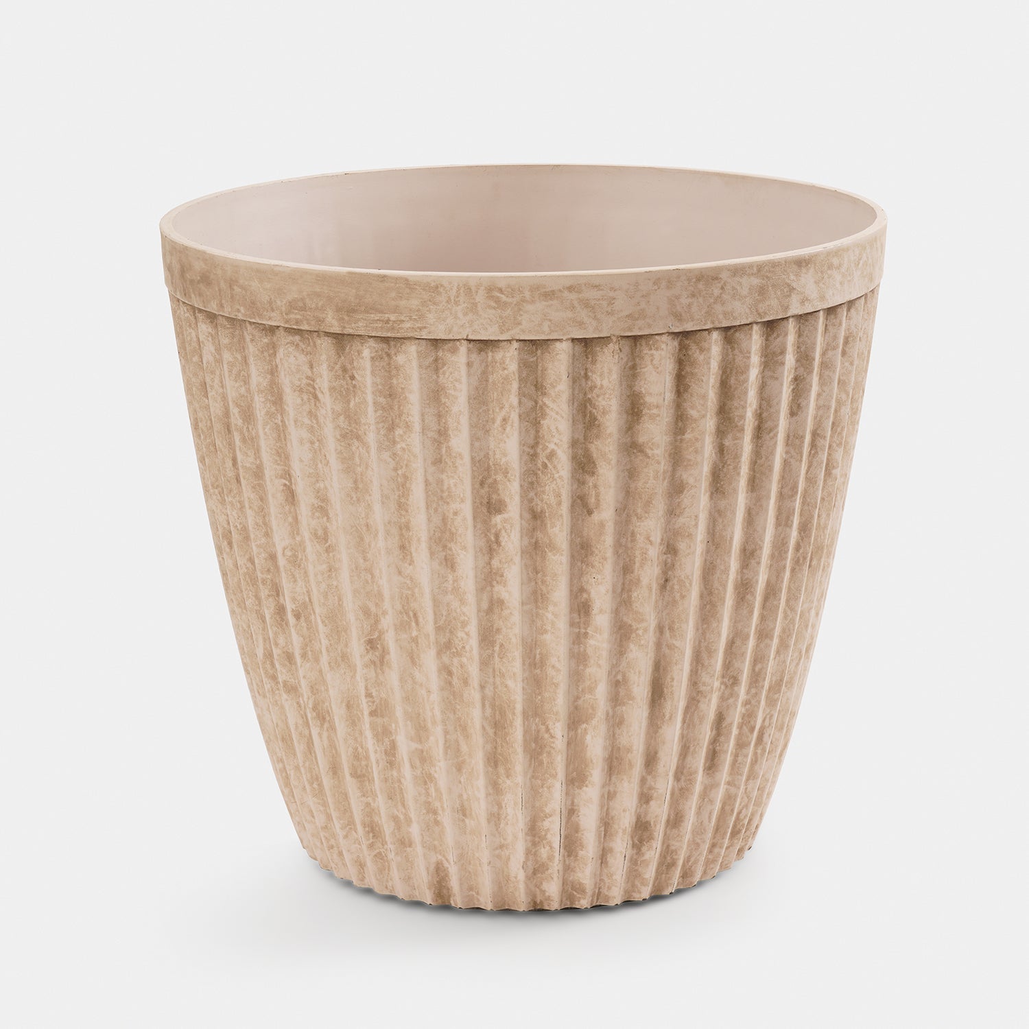 Ivory Recycled Plastic Pot - Medium