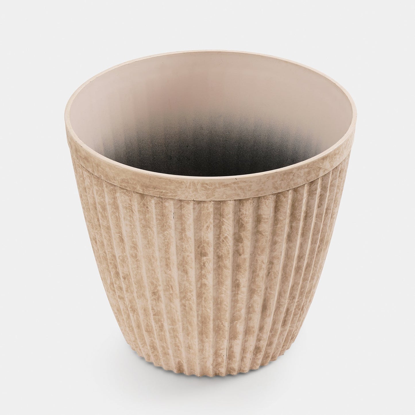 Ivory Recycled Plastic Pot - Medium