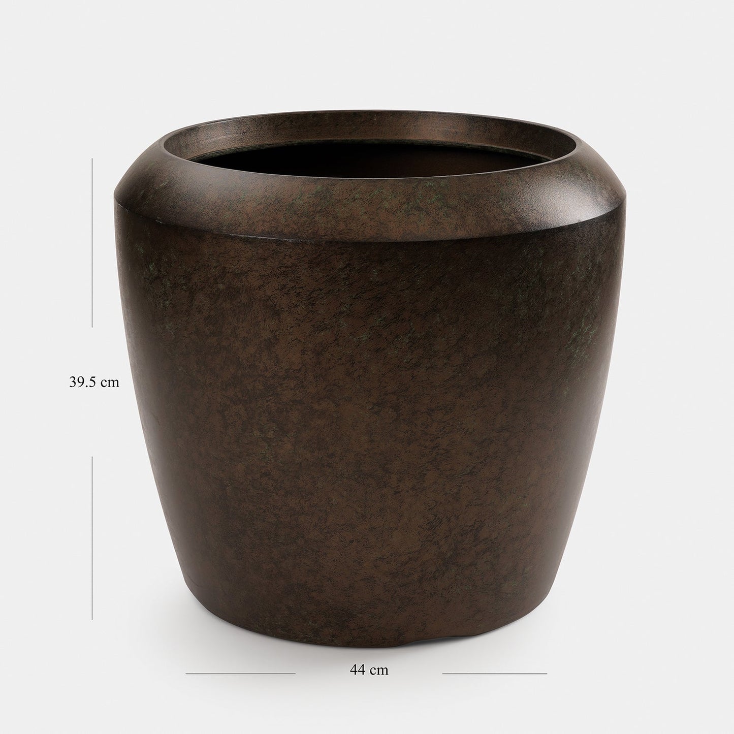 Brown Recycled Plastic Pot - Large
