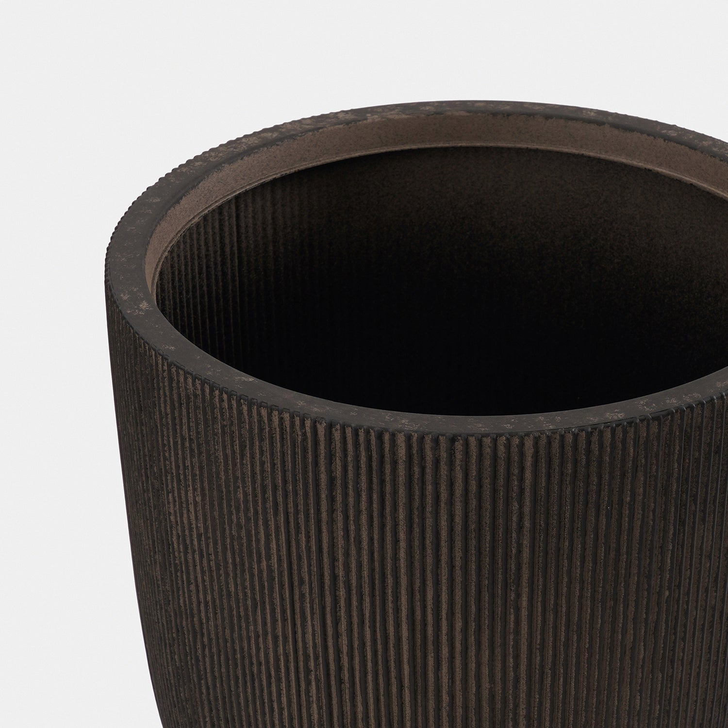 Black Recycled Plastic Pot - Large