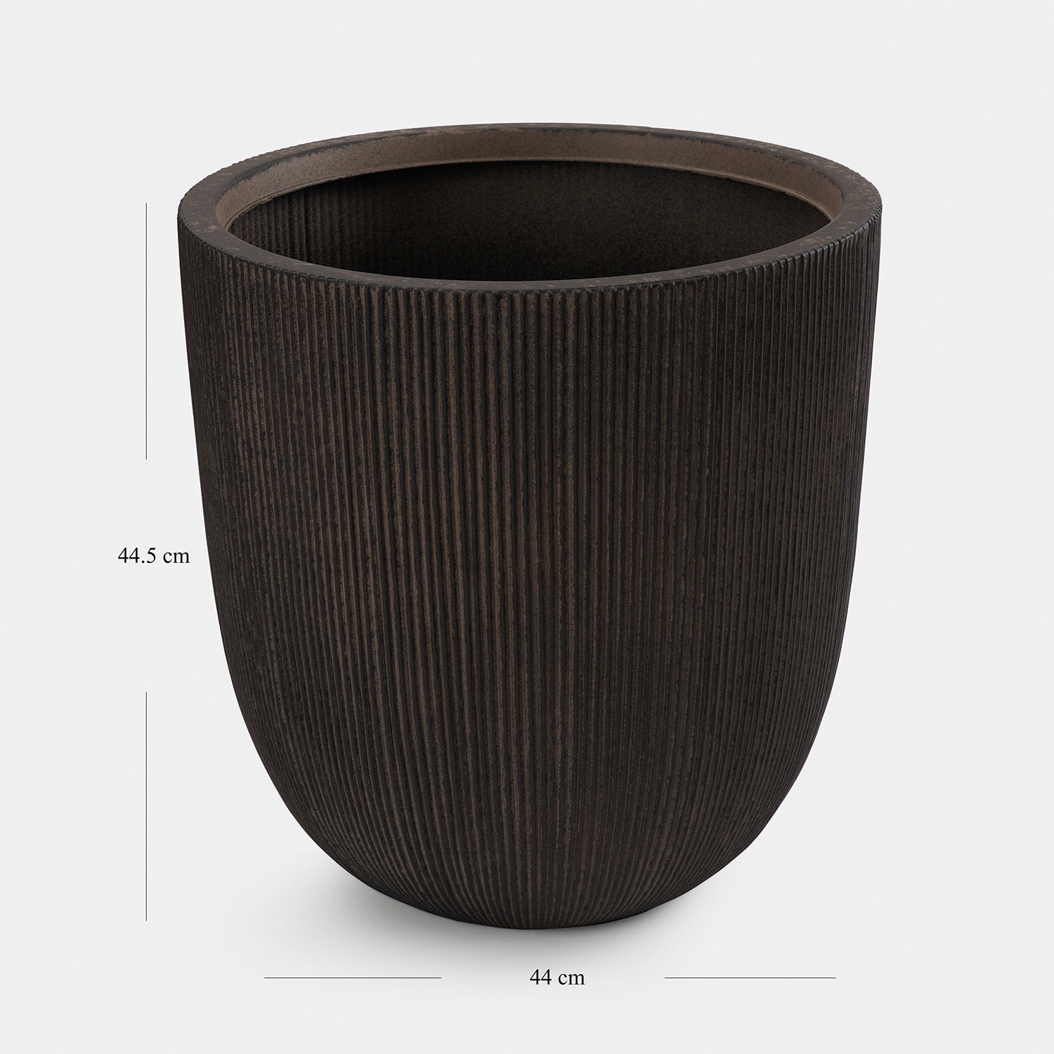 Black Recycled Plastic Pot - Large