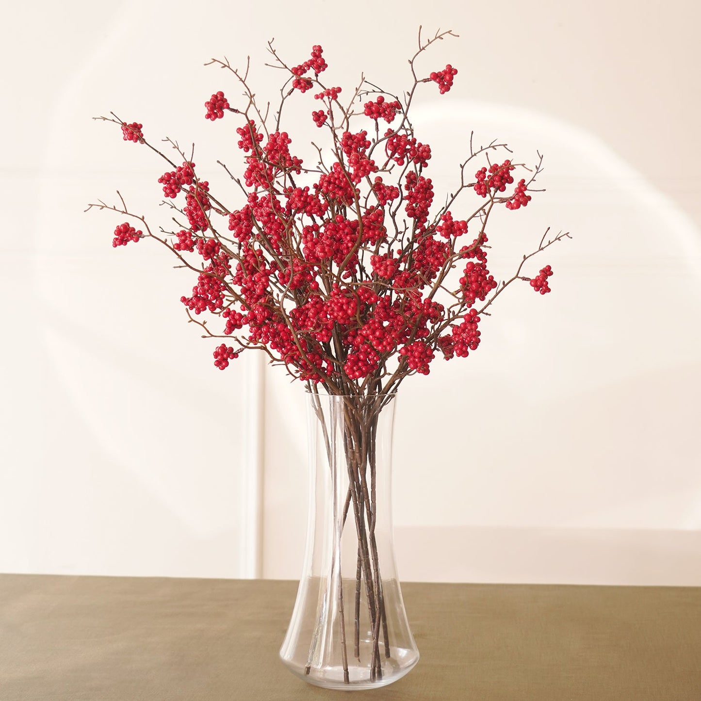 Red Small Artificial Berry Twig - Single
