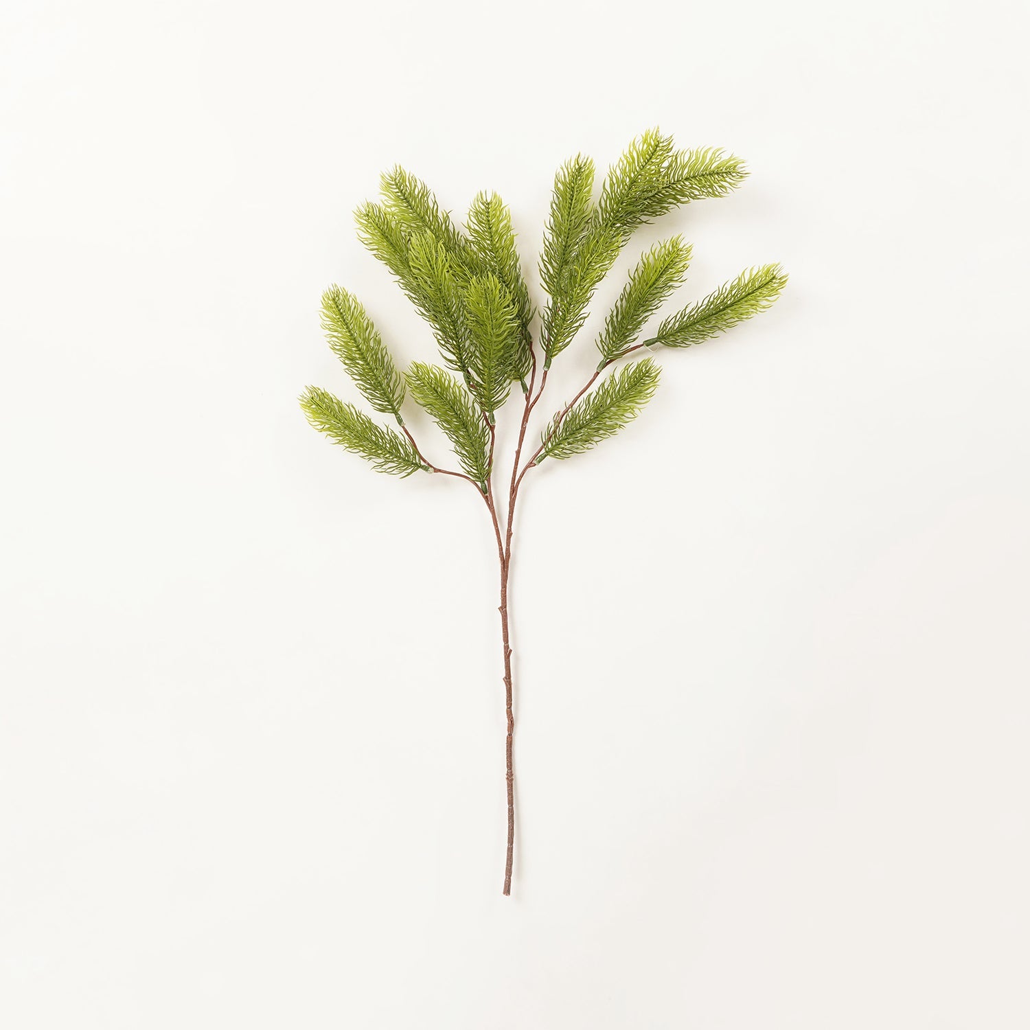 Green Artificial Pine Leaf Spray - Single