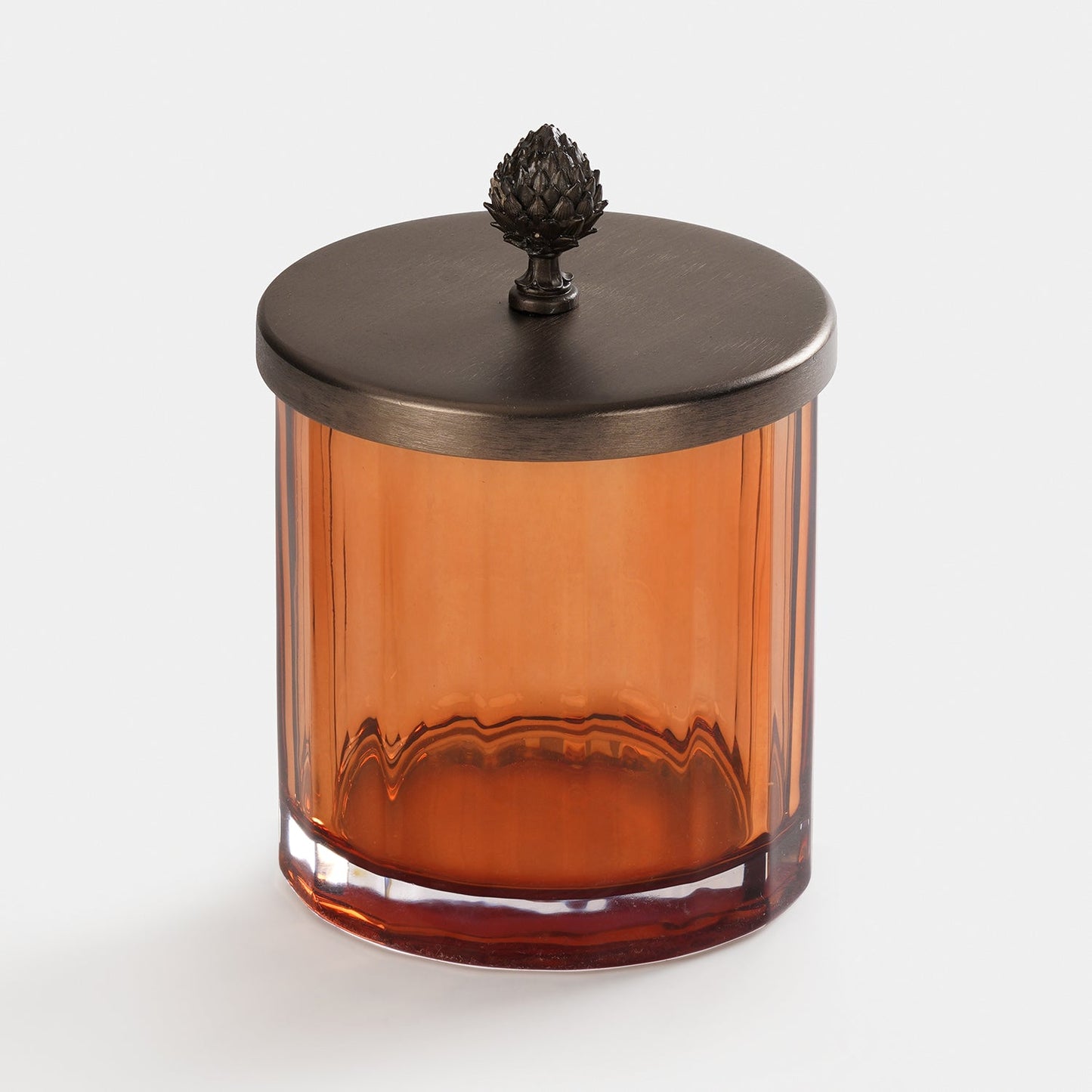 Amber Bronze Jar with Lid