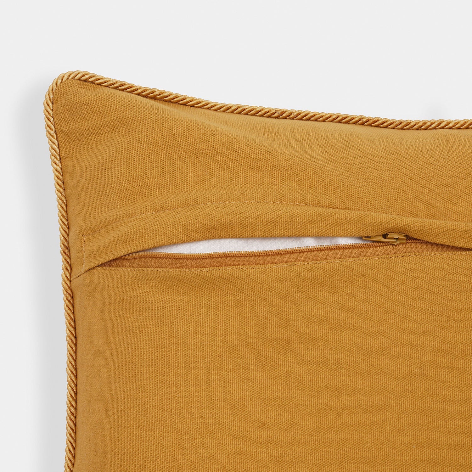 Beige Leopard Motif Embroidered Velvet Cushion Cover