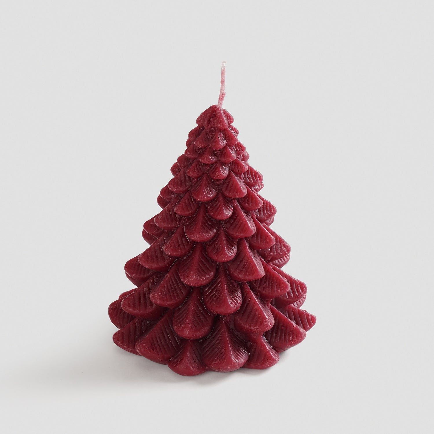Red Christmas Tree Shaped Candle