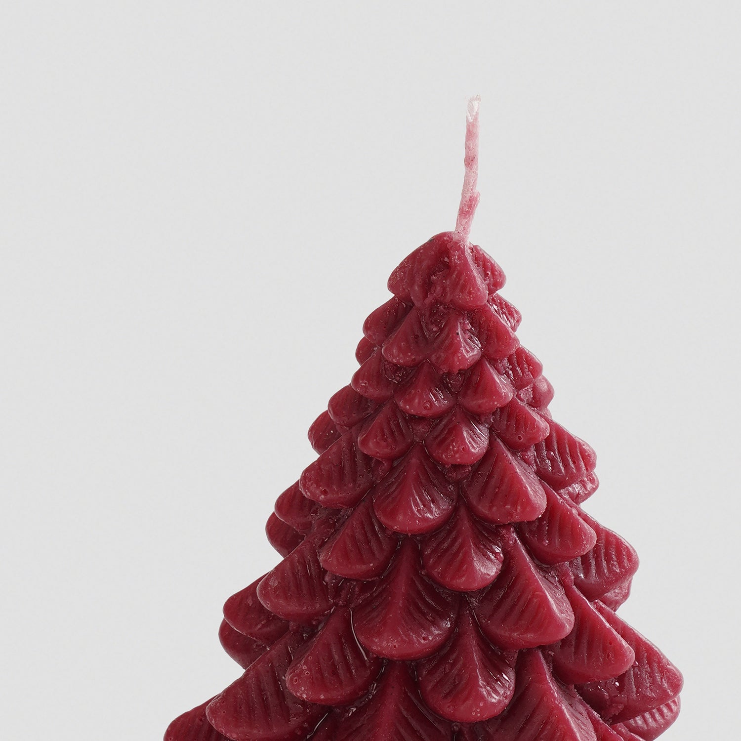 Red Christmas Tree Shaped Candle