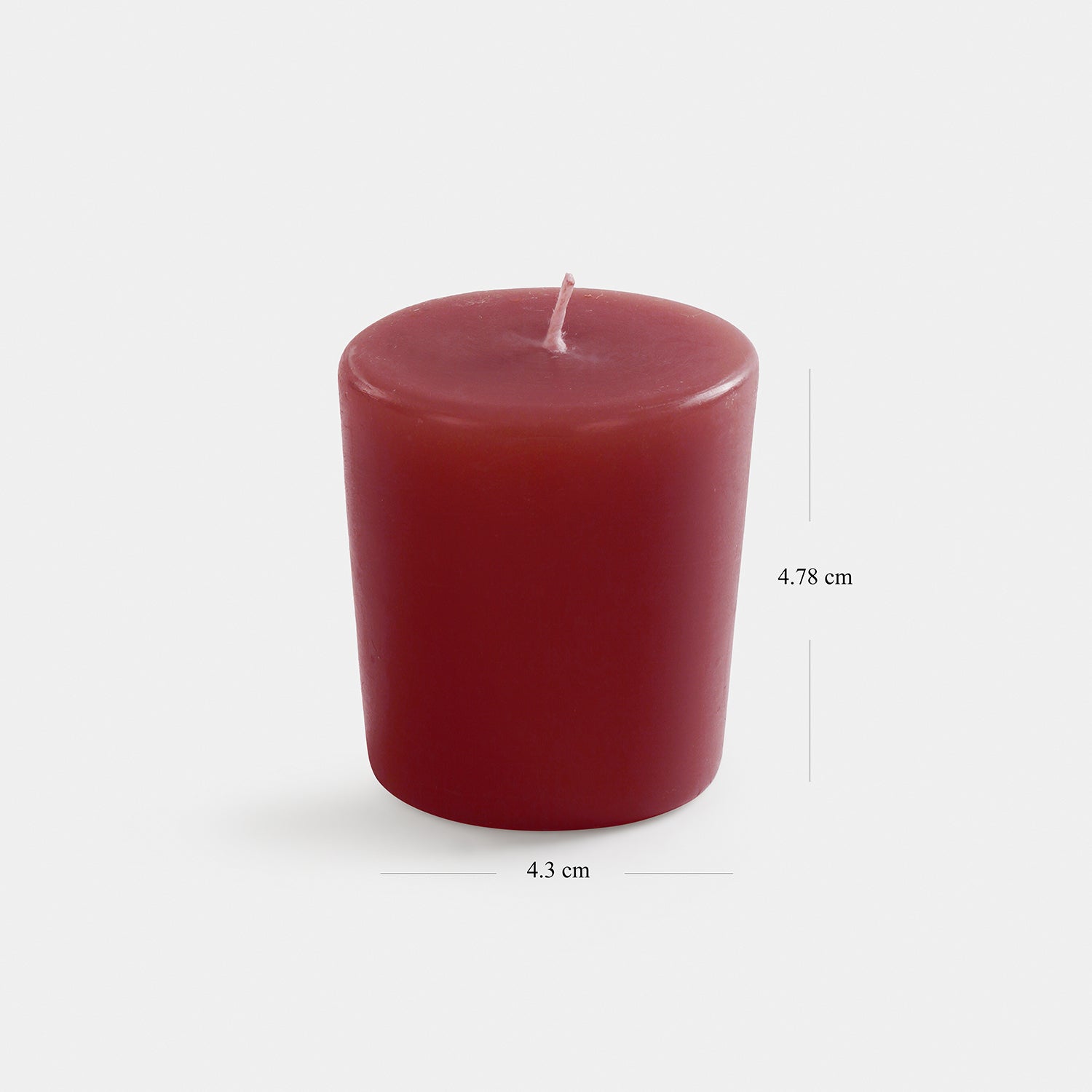 Set Of 4 Red Spiced Apple Votive Candles