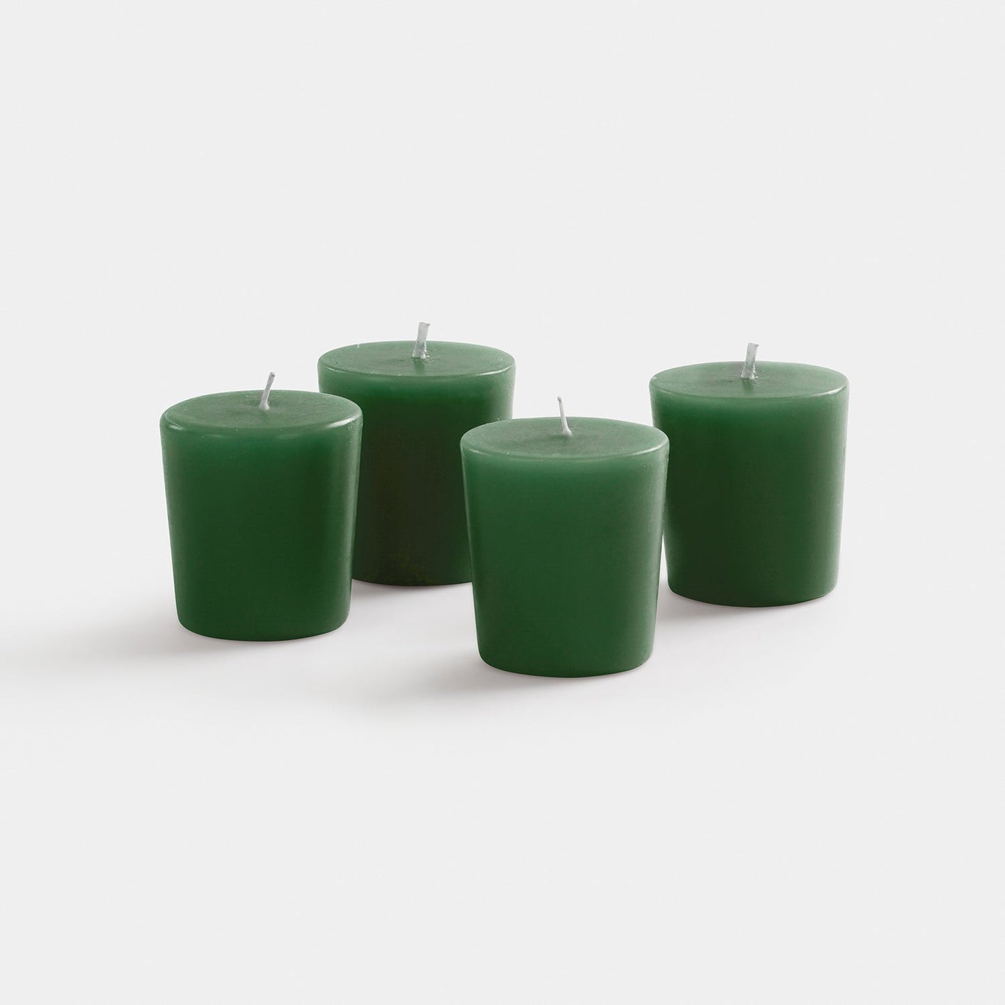 Set Of 4 Green Spiced Apple Votive Candles