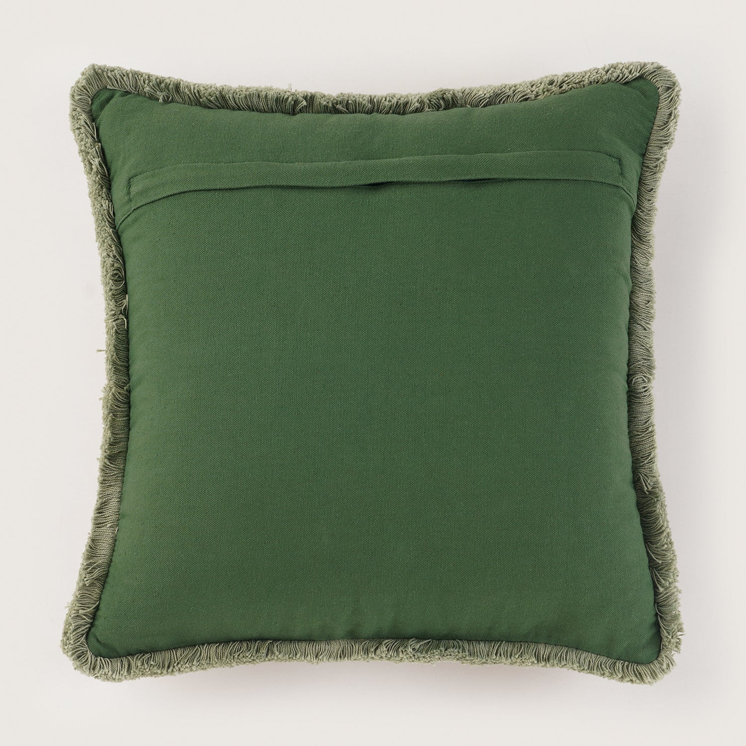 Red Striped Joy Printed Square Cushion Cover