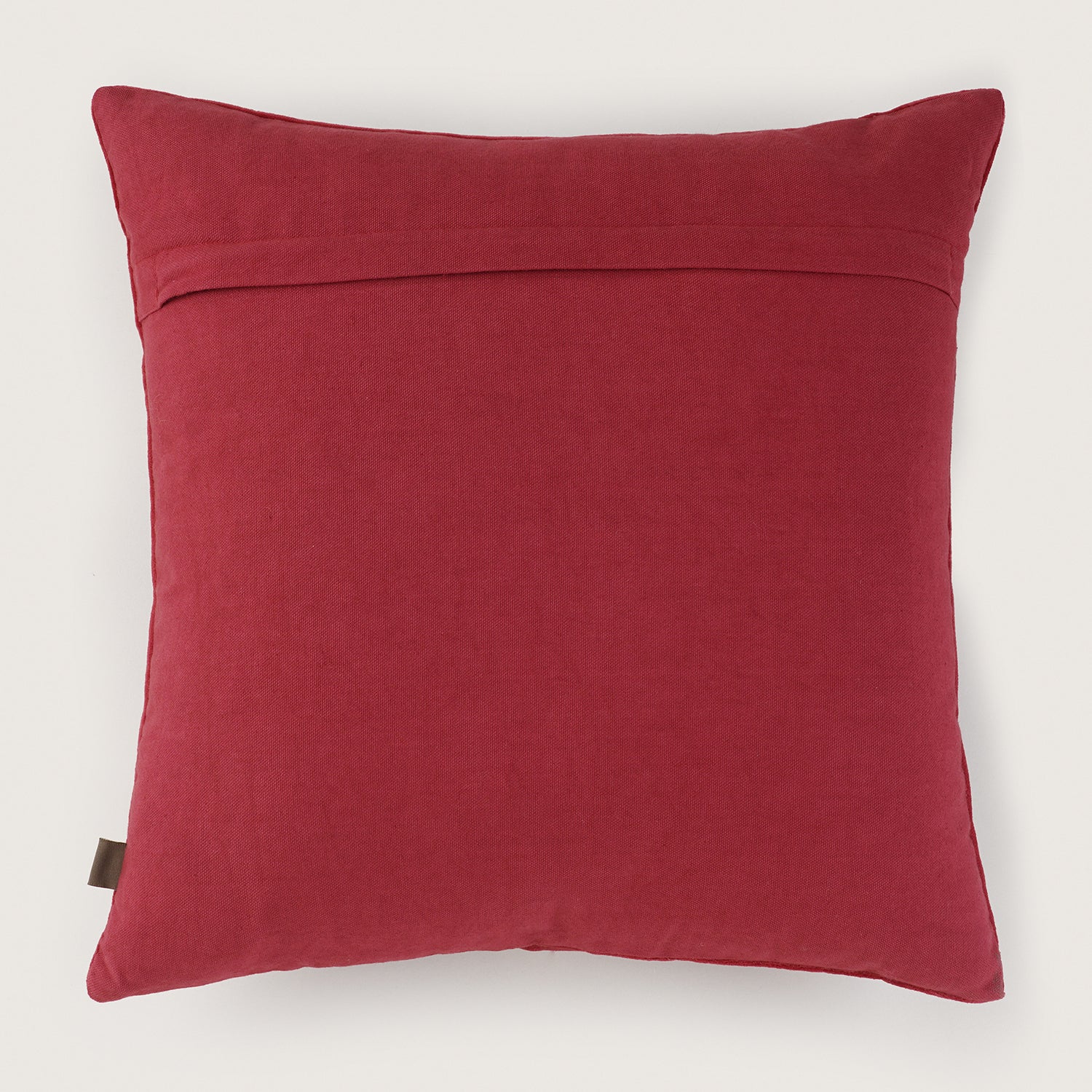 Red Christmas Tree Embroidered Square Cushion Cover