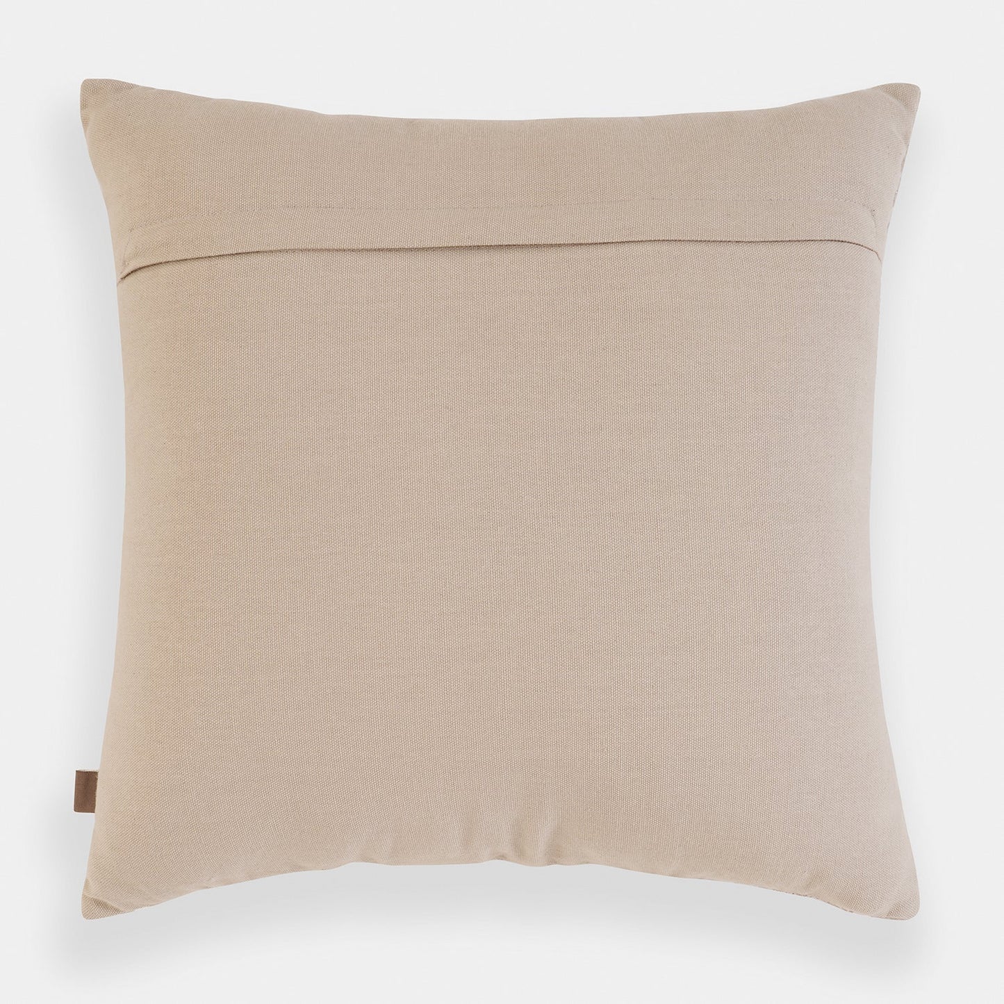 Beige Diamond Stripe Embroidered Cushion Cover