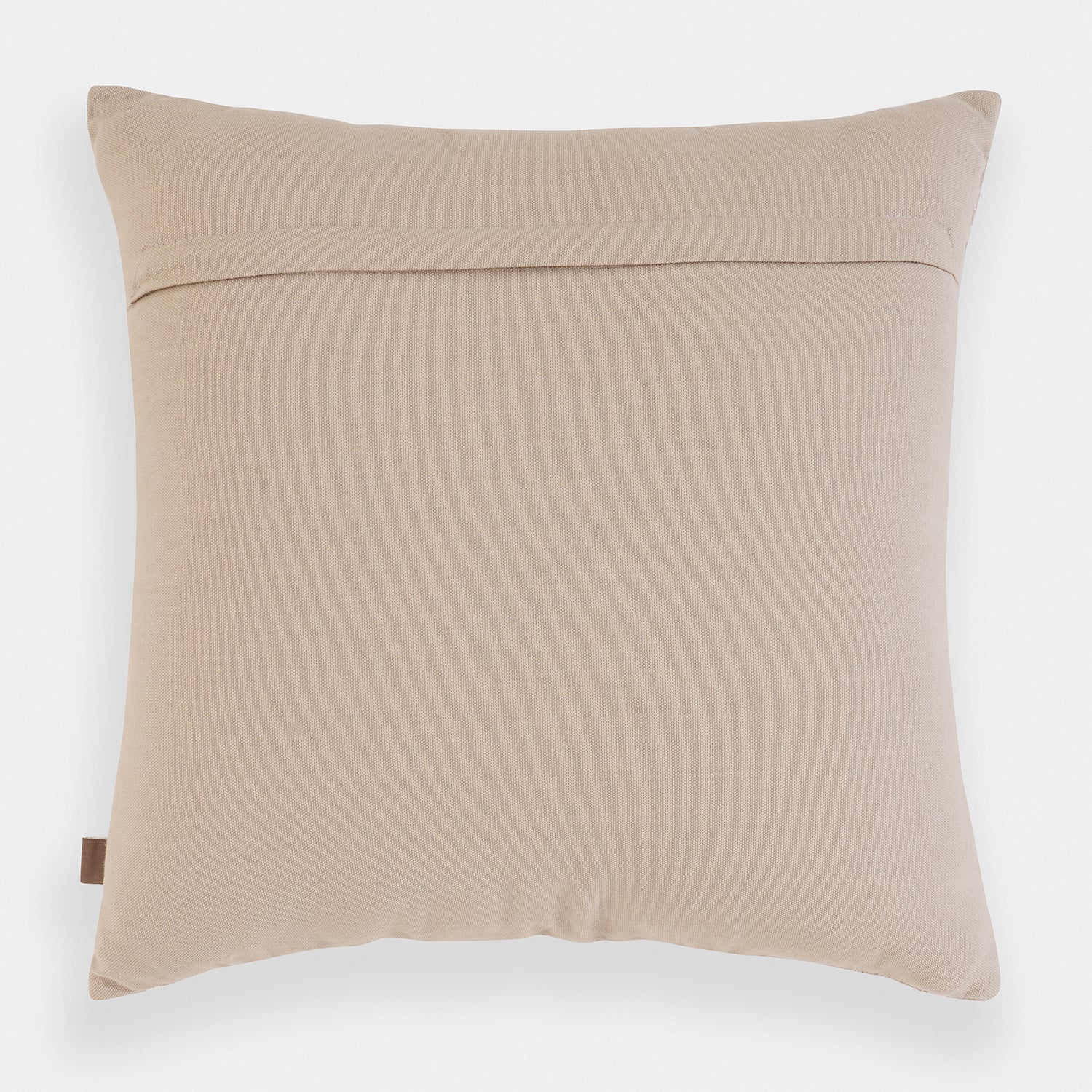 Beige Diamond Stripe Embroidered Cushion Cover