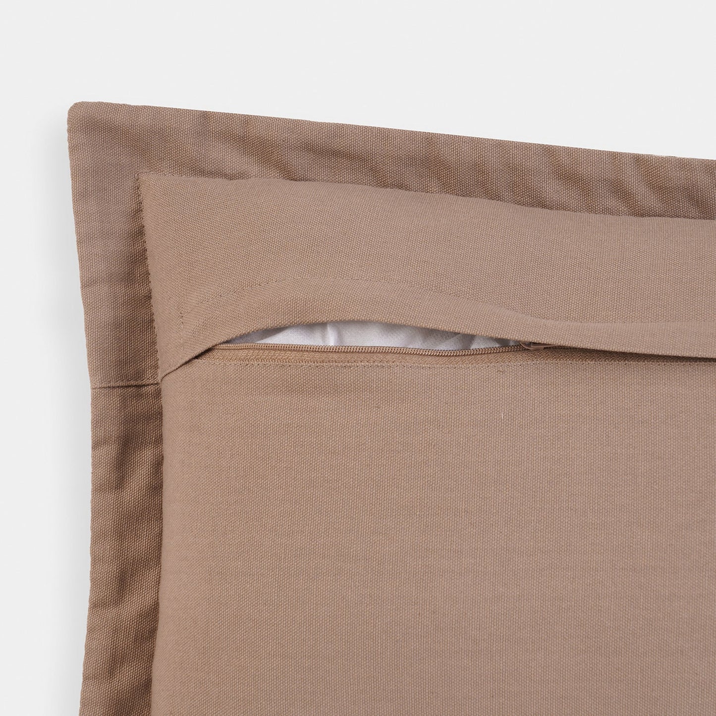 Off White Edge Embroidered Rectangle Cushion Cover