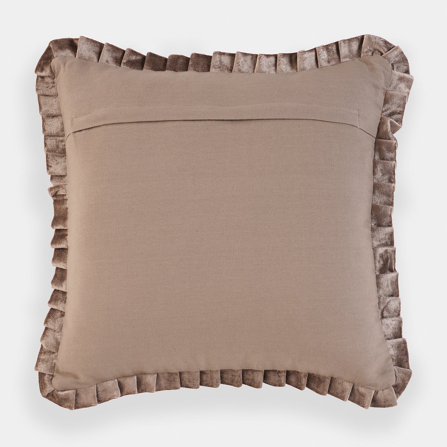 Brown Textured Striped Cushion Cover