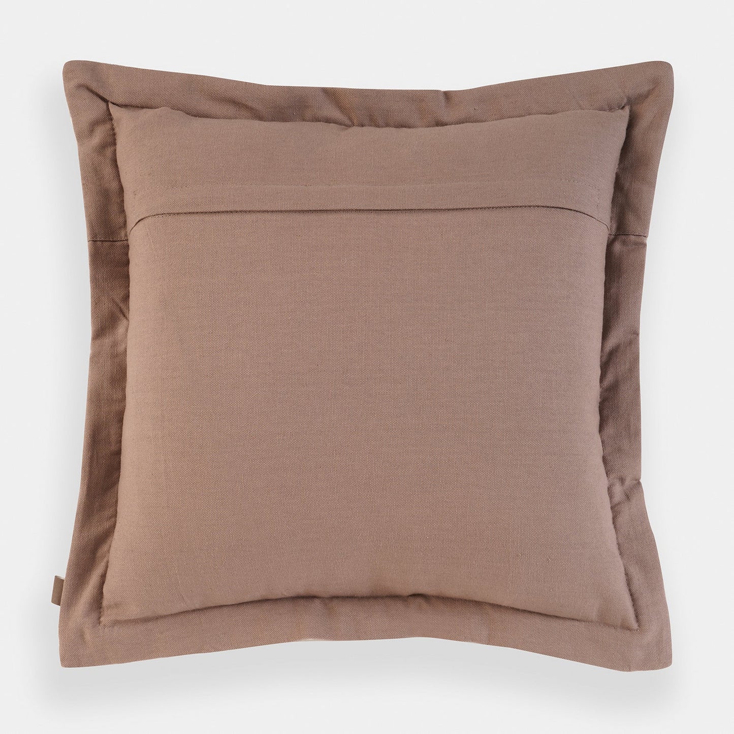 Beige Embroidered Cushion Cover