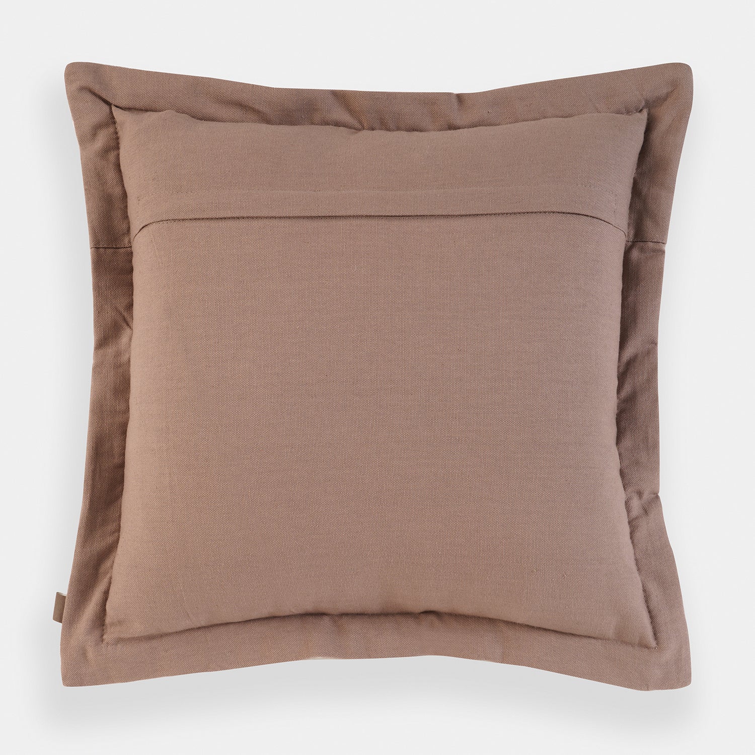 Beige Embroidered Cushion Cover