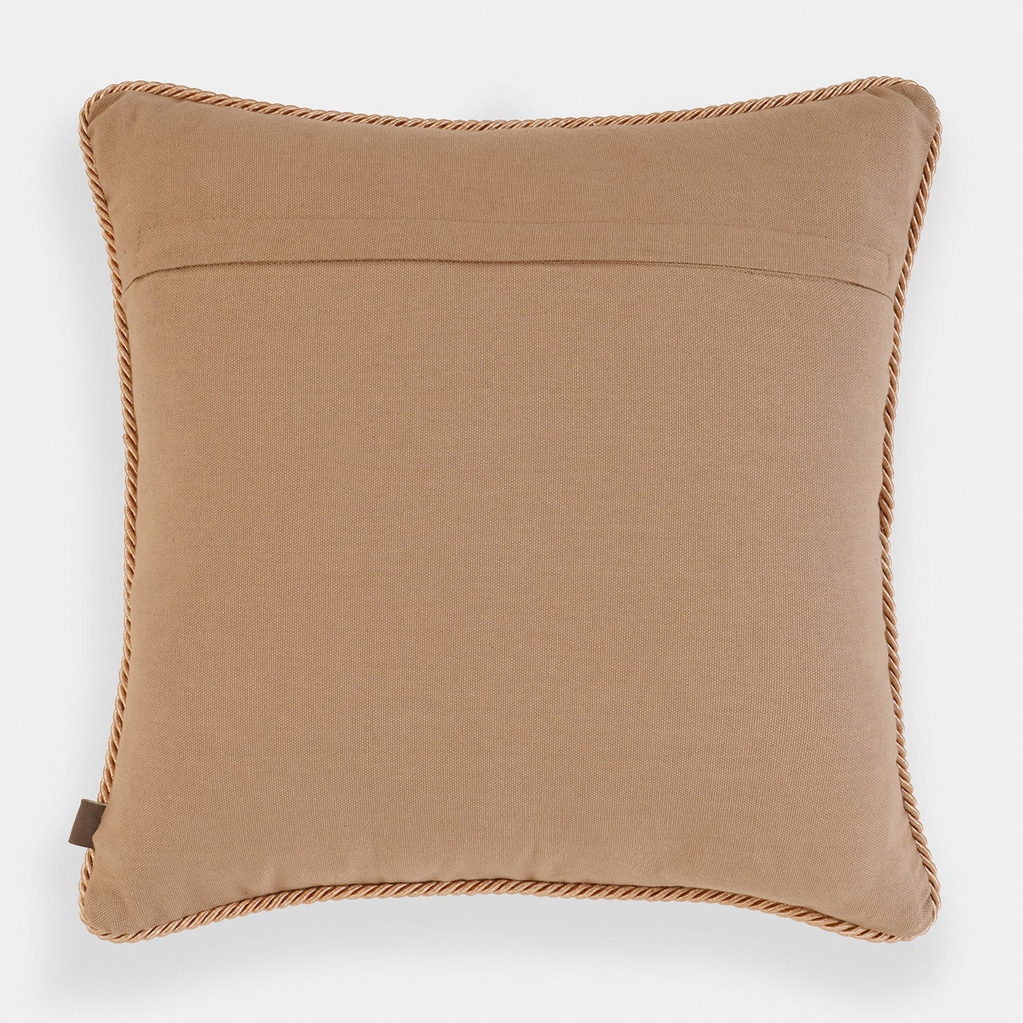 Taupe Embroidered Cushion Cover