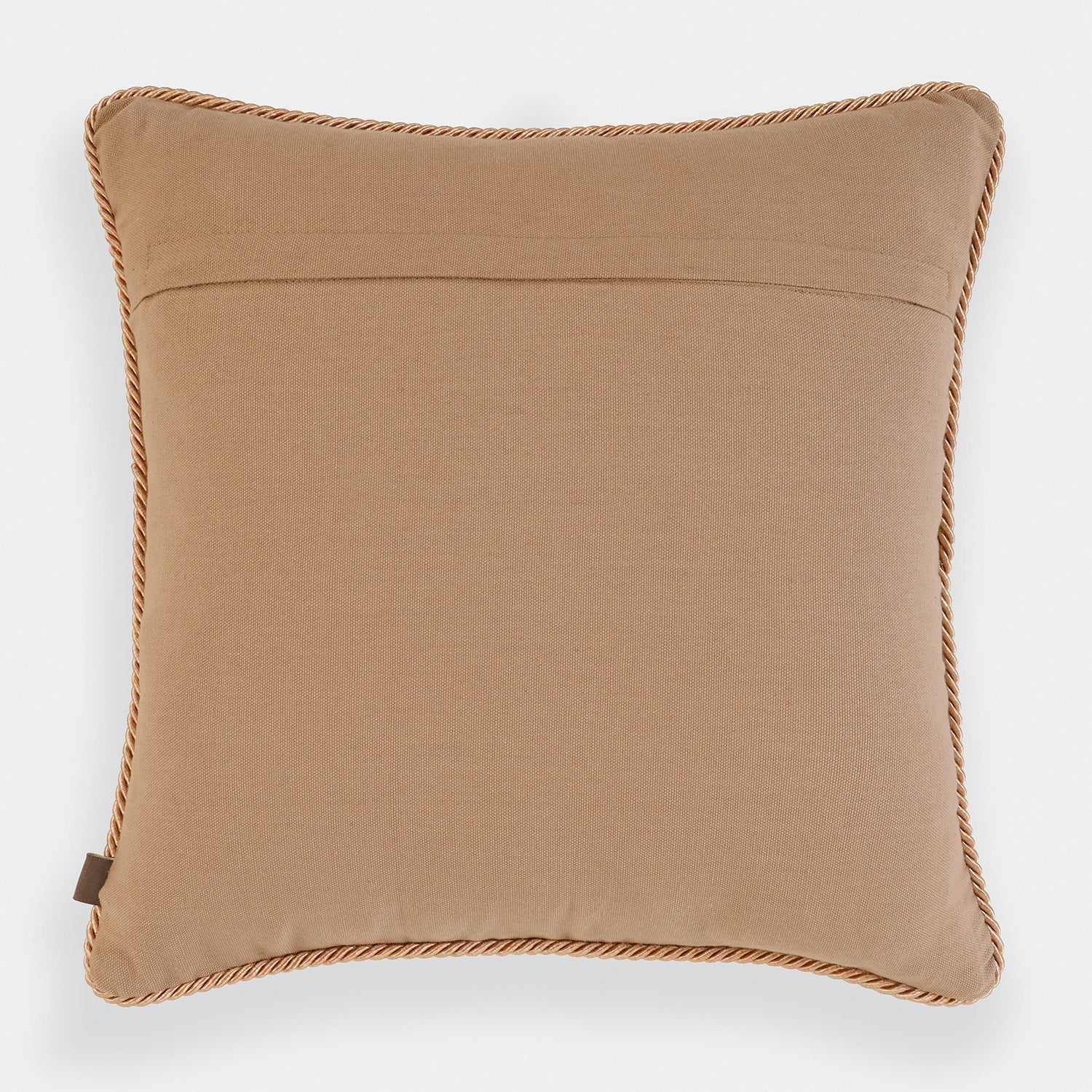 Taupe Embroidered Cushion Cover