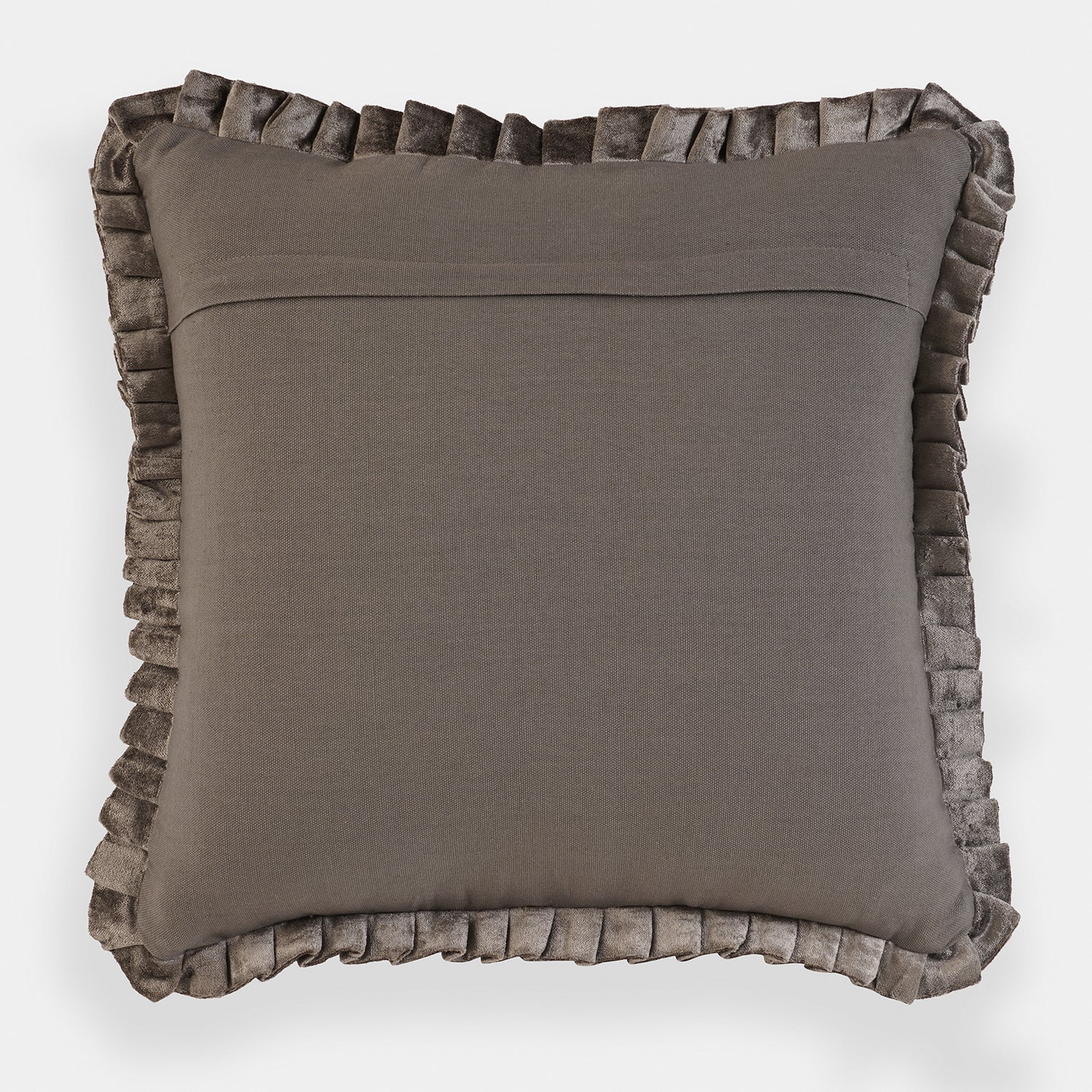 Dark Brown Textured Striped Cushion Cover
