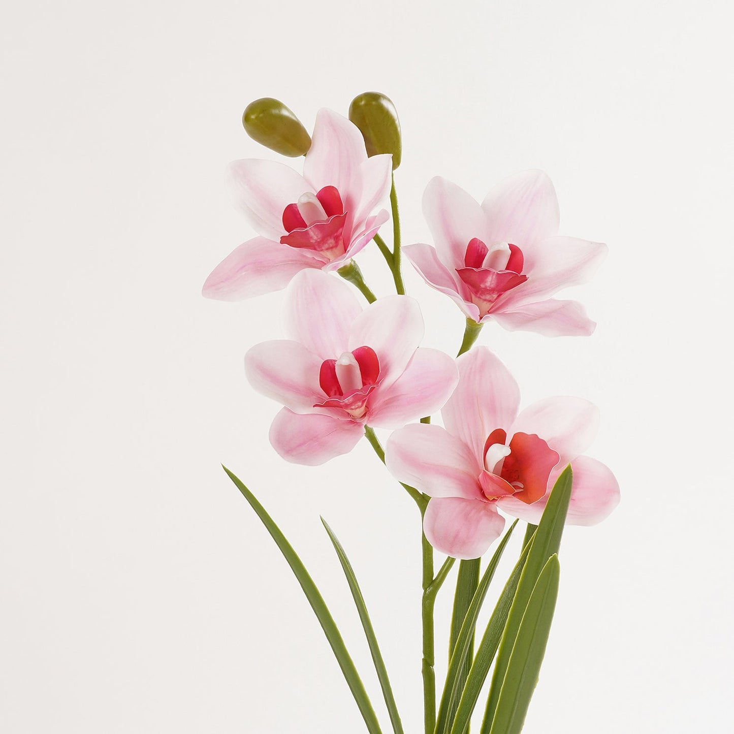 Light Pink Artificial Cymbidium Potted Plant