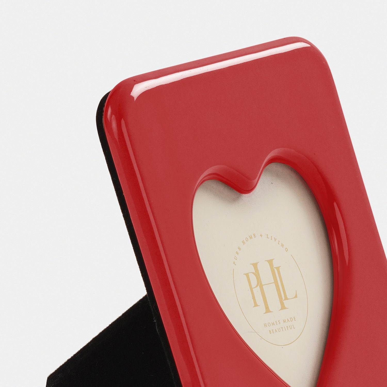 Red Ceramic Heart Shaped Photo Frame