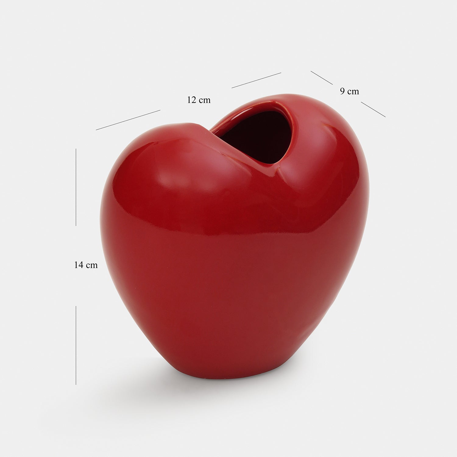 Heart Shaped Ceramic Vase